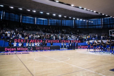 UMESTO LJUTIH RIVALA, PRIJATELJSTVO MEĐU KOŠARKAŠIMA VEČITIH! Igrači Partizana i Zvezde ULEPŠALI MILOJEVIĆEV ISPRAĆAJ!