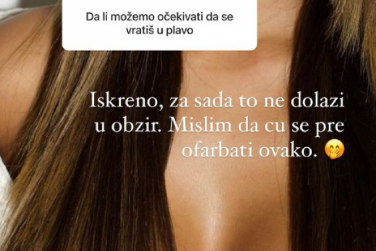 Teodora odlučila da promeni boju kose