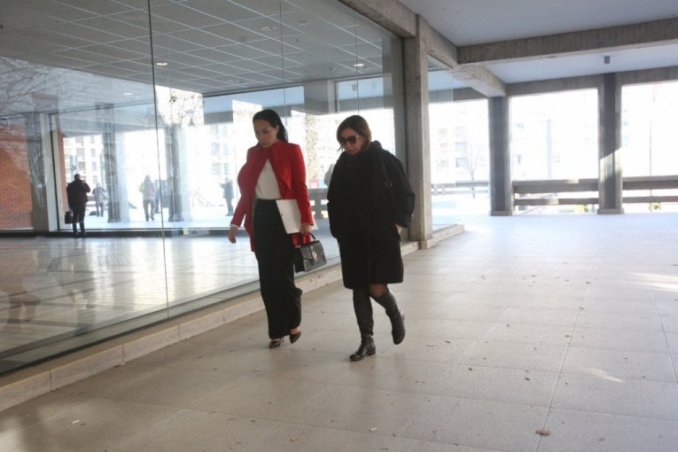 Miljana Kecmanović napušta Palatu Pravde