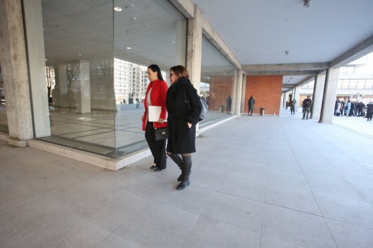 Miljana Kecmanović napušta Palatu Pravde