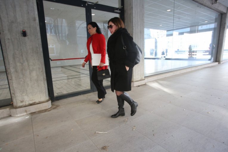 Miljana Kecmanović napušta Palatu Pravde
