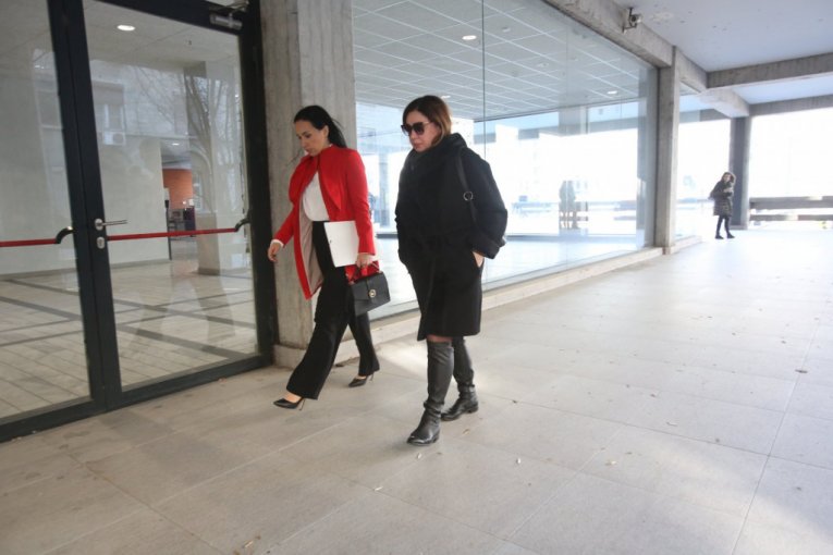 Miljana Kecmanović napušta Palatu Pravde