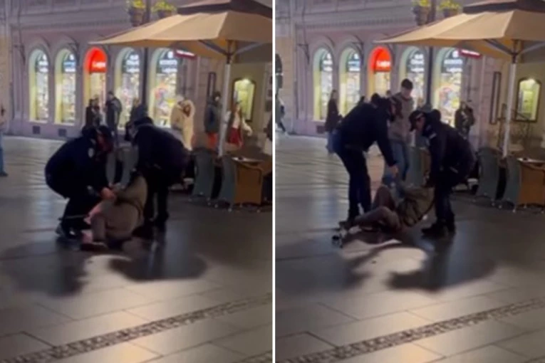 HAPŠENJE U CENTRU BEOGRADA: Policajci intervenisali u Knez Mihailovoj! (VIDEO)