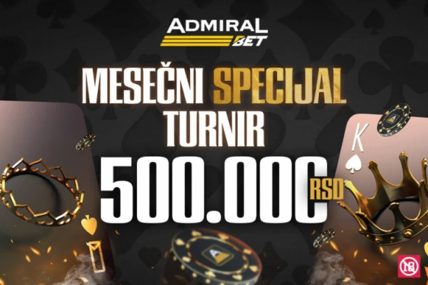 IMATE 500.000 RAZLOGA DA UČESTVUJETE U NOVOM POKER TURNIRU!