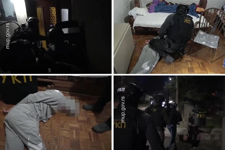PRVI SNIMCI! NOĆNA AKCIJA HAPŠENJA OSUMNJIČENIH ZA UBISTVO U BORČI! Duge cevi u štek stanu gde su se ubice SAKRILE - mlađi ima samo 17 godina! (VIDEO)