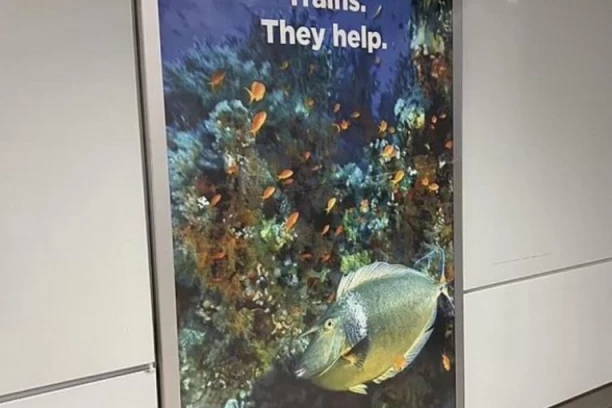 OSVANUO MISTERIOZNI POSTER NA ŽELEZNIČKOJ STANICI! Kakvo je tajno značenje ovoga na stanici u Sidneju? (FOTO)