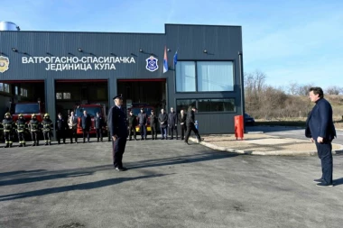 POBOLJŠANJE USLOVA RADA VATROGASACA U KULI: Ministar Gašić otvorio novi objekat (FOTO)