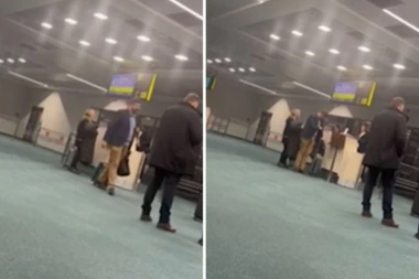 EKSKLUZIVNI SNIMAK: Opozicionari na aerodromu, pošli kod svojih gazda da pljuju Srbiju! (VIDEO)
