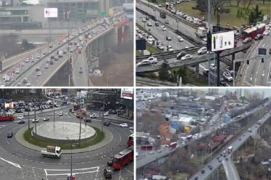 MORE VOZILA NA ULICAMA - IGLA NEMA GDE DA PADNE! Jutarnji špic paralisao Beograd - ovo su UDARNE tačke! (FOTO)