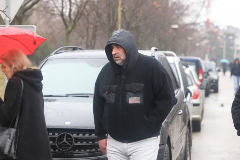 Miki Đuričić na sahrani Dejana Milojevića