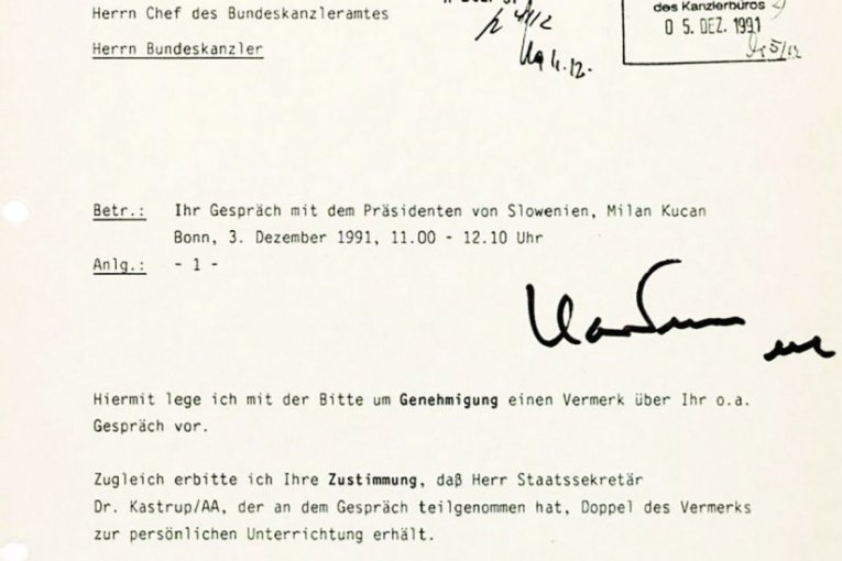 ARHIVA HELMUTA KOLA OTKRILA GLAVNE AKTERE CEPANJA JUGOSLAVIJE