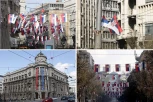 BEOGRAD NIKAD NIJE BIO LEPŠI! Prestonica u ZASTAVAMA SRBIJE - Raskošne trobojke vijore gradom uoči DANA DRŽAVNOSTI! VELIČANSTVEN PRIZOR!  (FOTO)