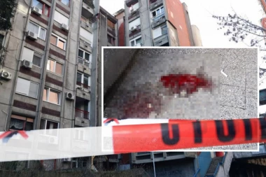 (UZNEMIRUJUĆI SADRŽAJ) KRV NA SVE STRANE! Jezivi prizori na mestu gde je jutros pronađeno TELO ŽENE: Pala sa 5. sprata! (FOTO,VIDEO)