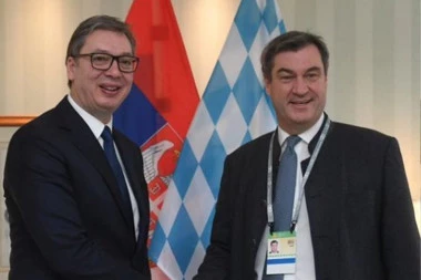 "OČEKUJEMO POSETU MARKUSA ZEDERA SRBIJI!" Vučić nakon sastanka sa predsednikom Vlade Bavarske: "Odličan i prijateljski razgovor"! (FOTO)