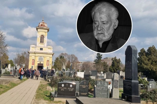 PRVA SUPRUGA NEBOJŠE GLOGOVCA UPLAKANA STIGLA NA SAHRANU: Ovako se oprostila od cenjenog sveštenika!