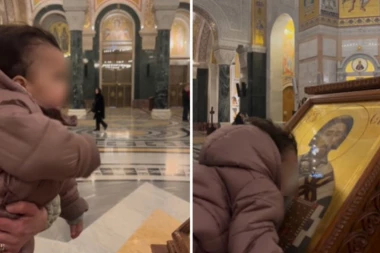 MALA DARJA OTOPILA SRCA CELE SRBIJE! Neodoljiv snimak devojčice u Hramu Sveog Save oduševio sve, a EVO ko je tome naučio! (VIDEO)