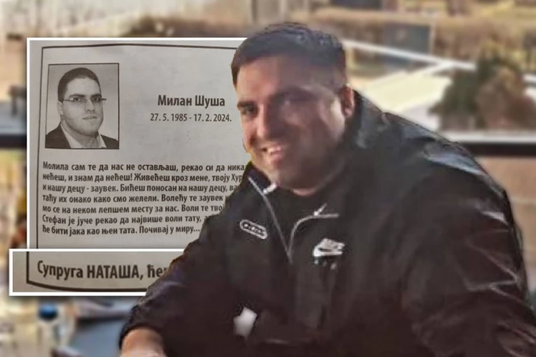 "REKAO SI DA NAS NIKADA NEĆEŠ OSTAVITI" Supruga likvidiranog Milana Šuše se potresnim rečima oprostila od njega! (FOTO)
