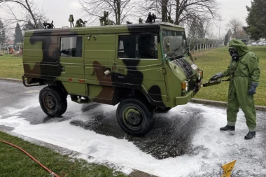 KOLEKTIVNA OBUKA U JEDINICI ABHO VOJSKE SRBIJE: Realizacija zadataka u protivnuklearnom, hemijskom i biološkom obezbeđenju (FOTO)