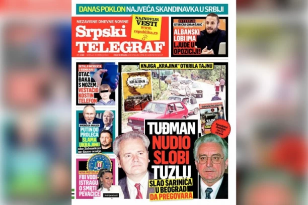 TUĐMAN NUDIO SLOBI TUZLU, SLAO ŠARINIĆA U BEOGRAD DA PREGOVARA! ČITAJTE U SRPSKOM TELEGRAFU!