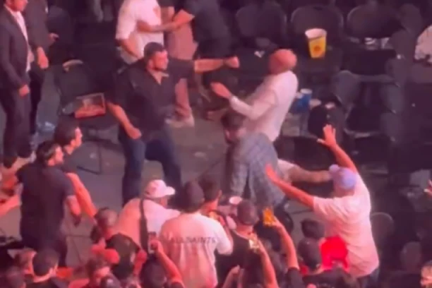 JEZIVE SCENE! DOŠLI DA GLEDAJU UFC, A TUKLI SE NA TRIBINAMA: Muškarac pao nokautiran!