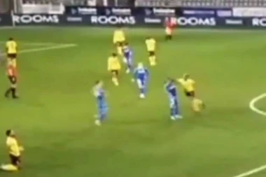 SPAVAŠ LI MIRNO, FJURI? Skandal EPSKIH razmera! Saigrač Srba NOKAUTIRAO rivala, pa otišao u POLICIJU i uradio OVO! (VIDEO)