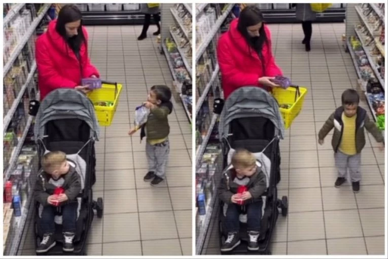 MAMA JE ODBILA DA SINU KUPI SLATKIŠ, ON JE NAPRAVIO SCENU: Njena reakcija je savršena lekcija za sve roditelje! (VIDEO)