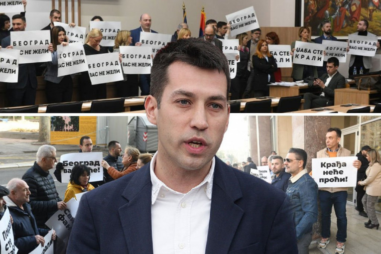 OPOZICIJA BI OPET DA PRAVI HAOS U SKUPŠTINI! Doneli transparente, sve blokiraju - SLEDE VESELINOVIĆEVE REČI DA ĆE FIZIČKI SPREČITI FORMIRANJE VLASTI!