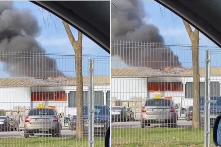 GORI MAGACIN CARINE KOD ČAČKA! Jezivi snimci sa lica mesta! (VIDEO/FOTO)