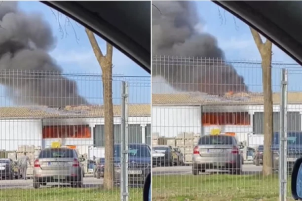 GORI MAGACIN CARINE KOD ČAČKA! Jezivi snimci sa lica mesta! (VIDEO/FOTO)