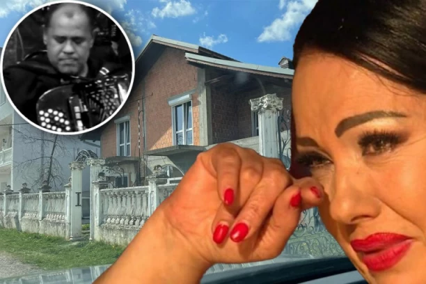 PEVAČICA JECA NAD OTVORENIM KOVČEGOM ČUVENOG HARMONIKAŠA: Sahranjen Zlatin brat, potresne scene na Piloševom poslednjem ispraćaju (FOTO)