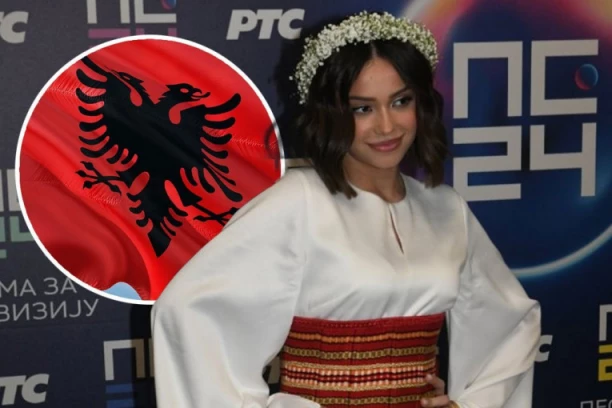 ALBANAC RAZVUKAO SRPSKU ZASTAVU! Podržao Breskvicu uoči velikog finala, pa poslao poruku! (FOTO)