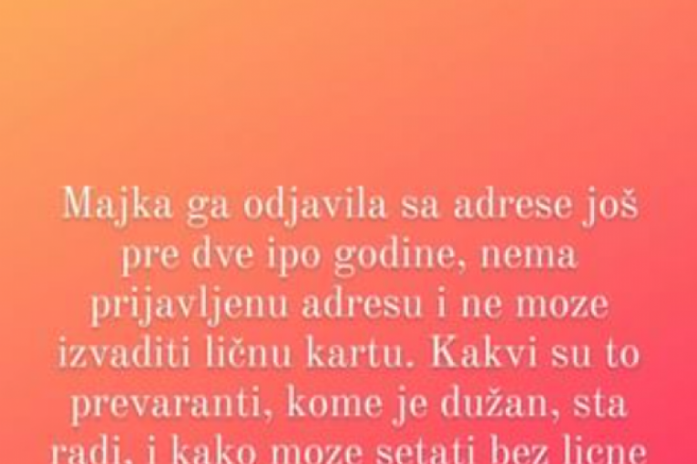Marija Kulić napisala sve o Nenadu Macanoviću Bebici
