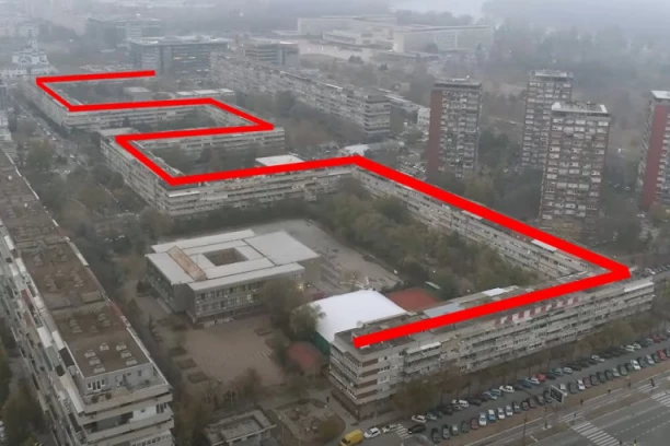 OVA ZGRADA SE NALAZI U BEOGRADU I PRAVO JE REMEK DELO ARHITEKTURE! Dugačka je ceo kilometar i dom je 3.500 ljudi! (FOTO)