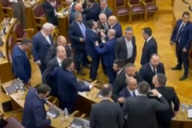 HAOS U CRNOGORSKOJ SKUPŠTINI! Milov poslanik nasrnuo na Srbe!