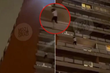 UZNEMIRUJUĆE! ČOVEK POKUŠAO DA IZVRŠI SAMOUBISTVO NA NOVOM BEOGRADU, PA SE SPUŠTAO SA TERASE NA TERASU: Ljudi vrištali i pokušavali da pomognu mladiću - "NE, STANI, MOLIM TE"