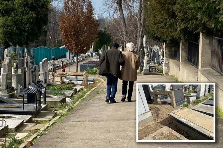NA GROBU UBICE IZ NOVOG SADA POJAVILA SE MISTERIOZNA ŽENA! Na groblje došla ruku pod ruku sa LAVOVIM DEDOM! (FOTO)