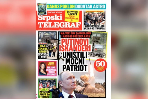 NAJVEĆI ŠOK ZA UKRAJINU I NATO OD POČETKA RATA! PUTINOVI ISKANDERI UNIŠTILI MOĆNI PATRIOT! ČITAJTE U SRPSKOM TELEGRAFU!