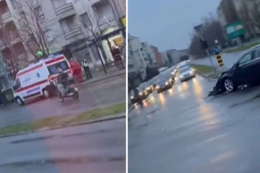 ŽESTOK SUDAR U NOVOM SADU: Vozila smrskana, na mestu udesa Hitna pomoć i policija (VIDEO)
