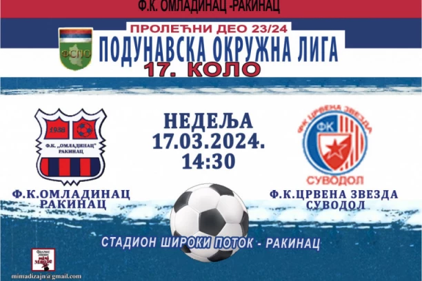 DERBI KOLA U RAKINCU: Omladinac dočekuje ekipu Crvene zvezde - očekuje se spektakl!