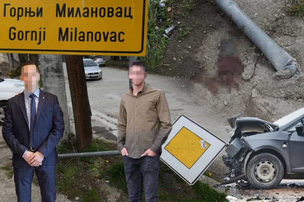 DRAMA TRAJALA SATIMA! Jedan mladić ispao iz vozila na cestu, drugog jedva izvukli iz zgužvanog automobila - OČEVICI GLEDALI UŽASNE SCENE U GORNJEM MILANOVCU! (FOTO, VIDEO)