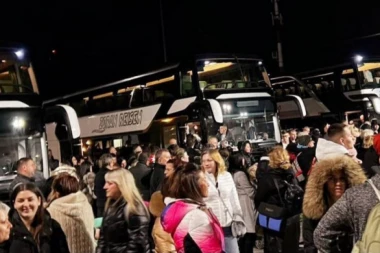 DELEGACIJA OD 300 LJUDI IZ SRBIJE STIGLA U BEČ! Predvodi ih Dragan Marković Palma! (FOTO, VIDEO)