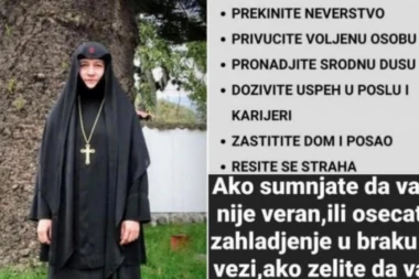 LAŽNA MONAHINJA SKIDA VLAŠKU MAGIJU, UKLANJA UROKE, MIRI PARTNERE ZA MASNE PARE! Otkrivena velika prevara - vidovita Dimitra glavna na mrežama, ŽENA UMALO NIJE NASELA! (FOTO)