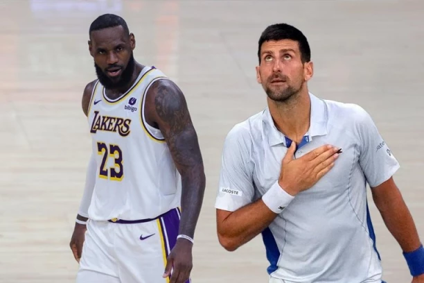 LEBRON ODGOVORIO NOVAKU: "Tačno u CENTAR PRIJATELJU MOJ"!(FOTO)