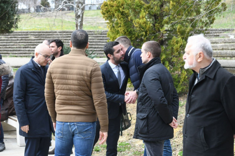 Tomislav Momirović, Andrej Vučić, Zoran Gajić i Miloš Vučević na Lešću 