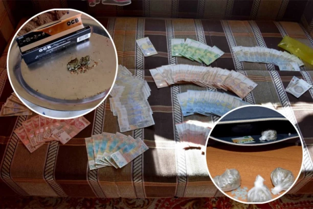 UHAPŠEN MUŠKARAC (29): Policija zaplenila veću sumu novca i narkotike u stanu osumnjičenog! (FOTO)