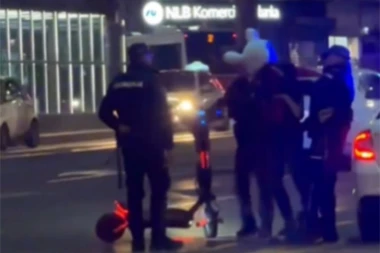 UHAPŠEN ZEKA NA TROTINETU! Neobično hapšenje u centru Beograda! SVI SE PITAJU ŠTA SE DESILO! (VIDEO)
