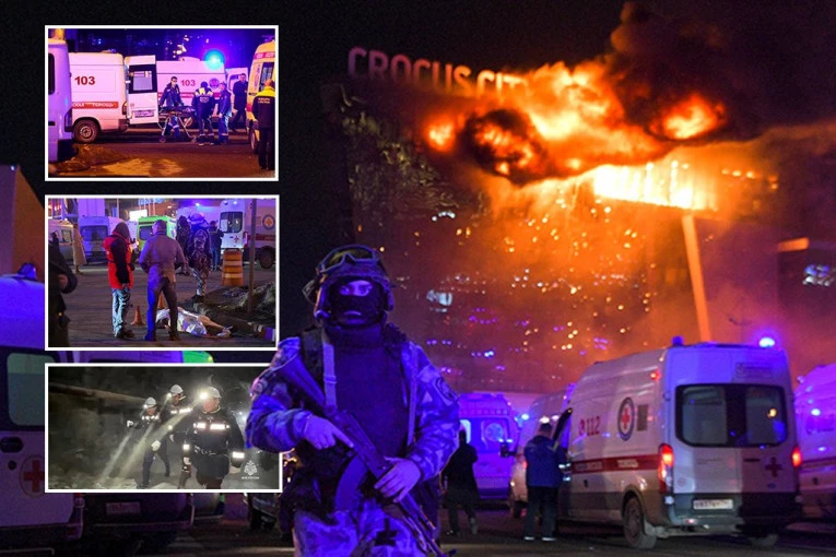 NAKON NAPADA TERORISTI SE STOPILI SA MASOM KOJA JE HISTERIČNO BEŽALA: Evo šta su pokazale nadzorne kamere u Krokus siti holu - JEZA!
