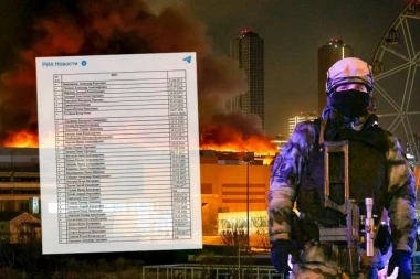 TERORISTIČKI NAPAD U MOSKVI: Ovo je PRVI SPISAK žrtava!