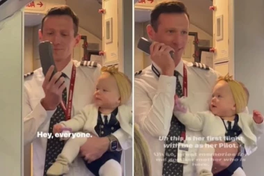 PILOT JE UZEO BEBU U RUKE I OBRATIO SE PUTNICIMA: Zbog njegovih reči svi su zanemeli, a onda se desio neočekivani preokret (VIDEO)