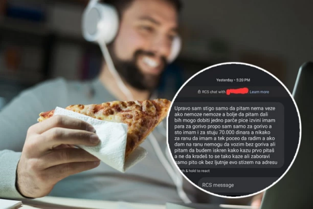 "ČITAM I PLAČEM": Zbog ove poruke dostavljača cela SRBIJA je u suzama - SAMO SAM PITAO, BEZ LJUTNJE (FOTO)